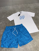 Blue Aztec Bolt Swim Set (2 Piece)