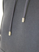 Plain Navy Fleeced Hoodie