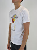 Kids White Robotic T-Shirt