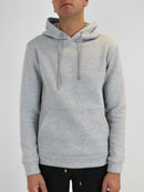 Plain Light Grey Fleeced Hoodie