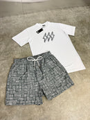 Grey Aztec Bolt Swim Set (2 Piece)