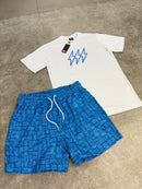 Blue Aztec Bolt Swim Set (2 Piece)