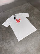 White / Solar Red Triple Bolt T-Shirt (2026)