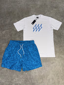 Blue Aztec Bolt Swim Set (2 Piece)
