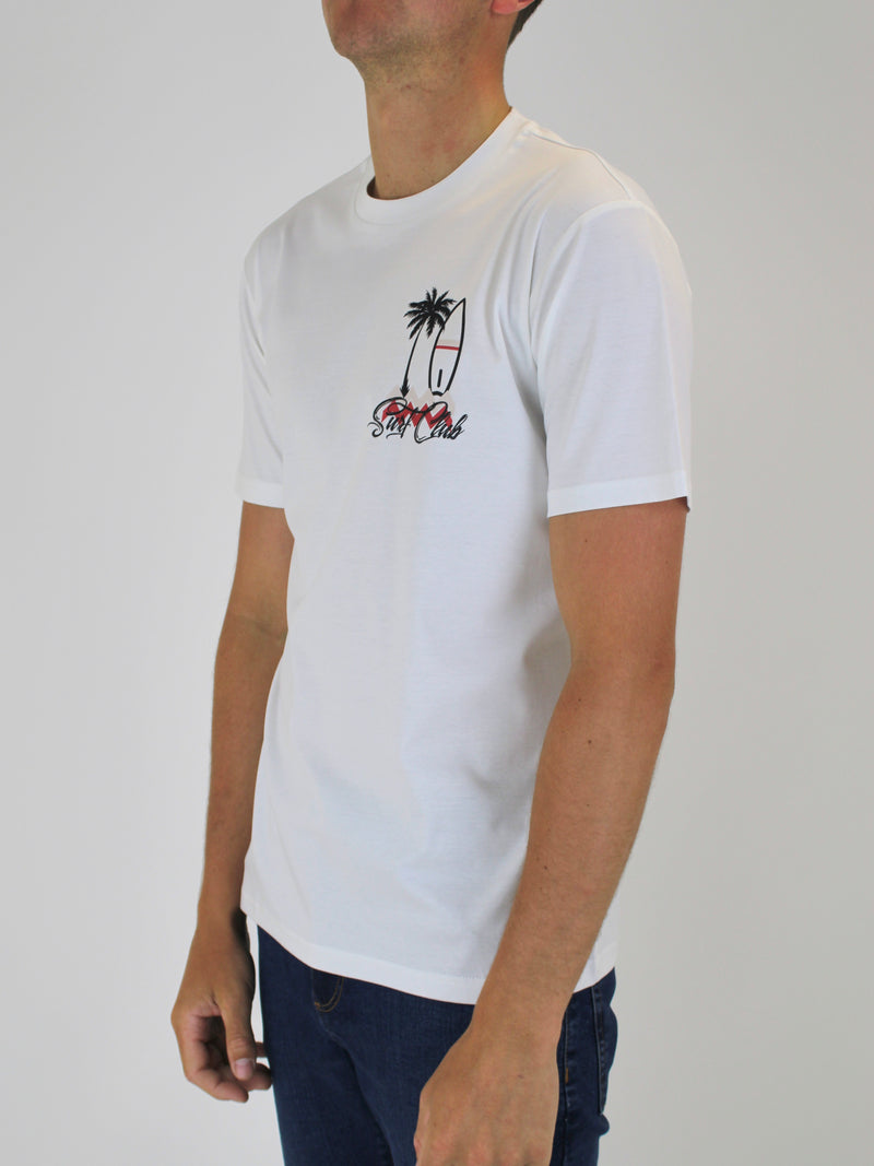 Kids White Pastel Surf Club T-Shirt