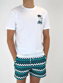 White Teal Surf Club T-Shirt