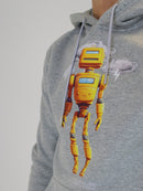 Light Grey Robotic Hoodie
