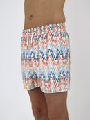 Kids Pastel ZigZag Swim Shorts