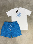 Blue Aztec Bolt Swim Set (2 Piece)