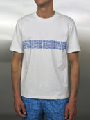 White / Blue Aztec T-Shirt