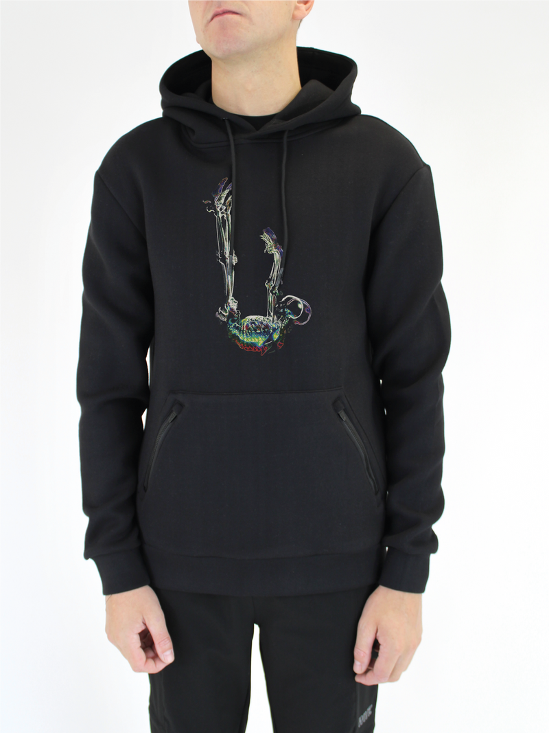 Black Fallen Softshell Hoodie