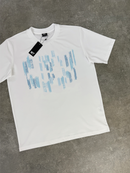 White / Blue Dash T-Shirt