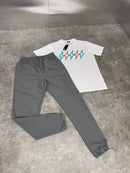 White Pink Apple Bolt 2026 / Light Grey Versatile Pants Set