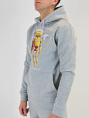 Kids Light Grey Robotic Hoodie