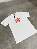 White / Solar Red Triple Bolt T-Shirt (2026)