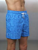 White / Blue Aztec T-Shirt