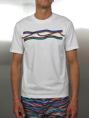 Kids White Wavey T-Shirt