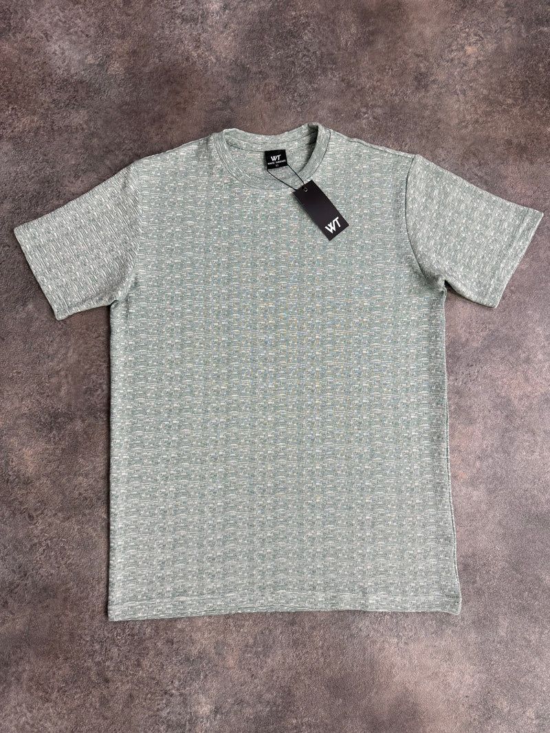 Kids 500 Sage Textured Plain T-Shirt