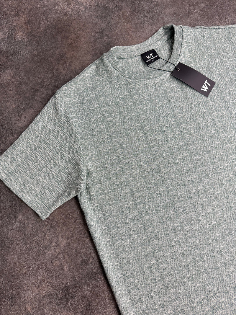 Kids 500 Sage Textured Plain T-Shirt