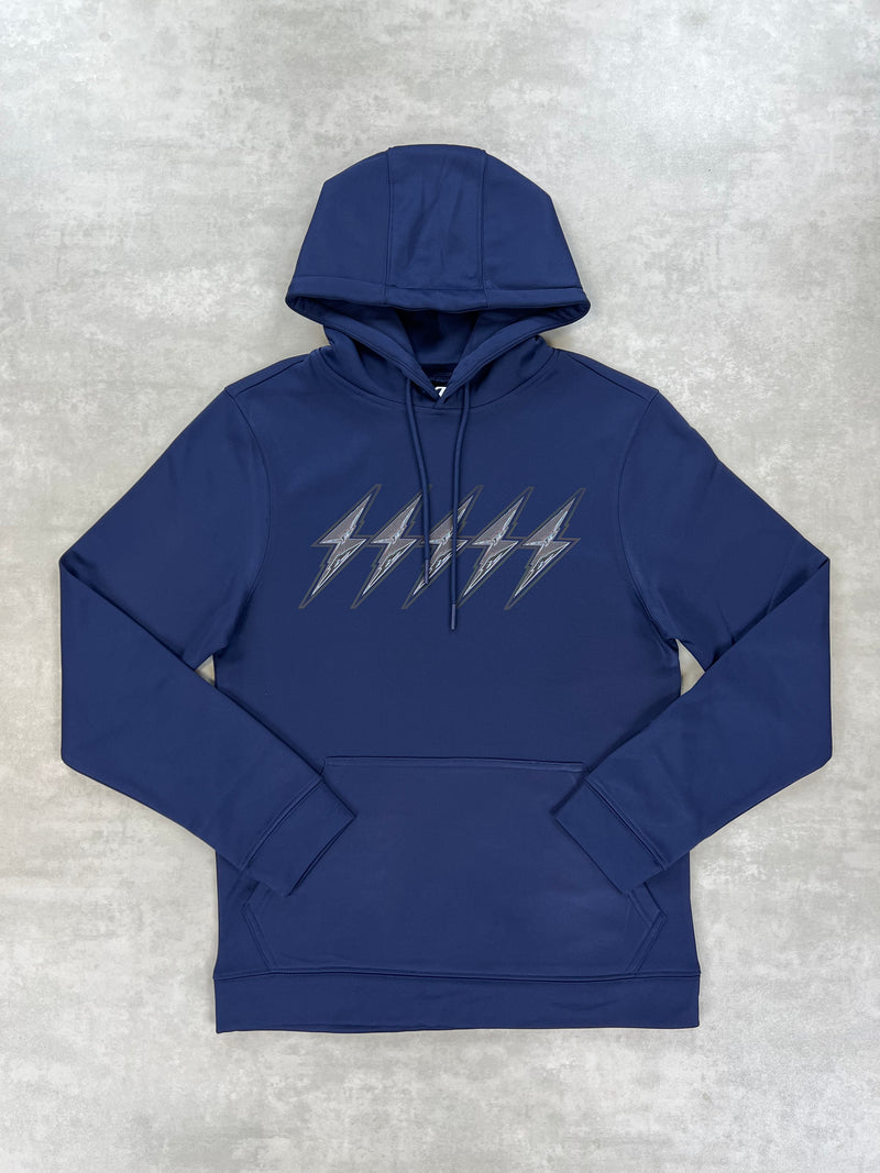 Kids Navy Onyx 5 Bolt Hoodie