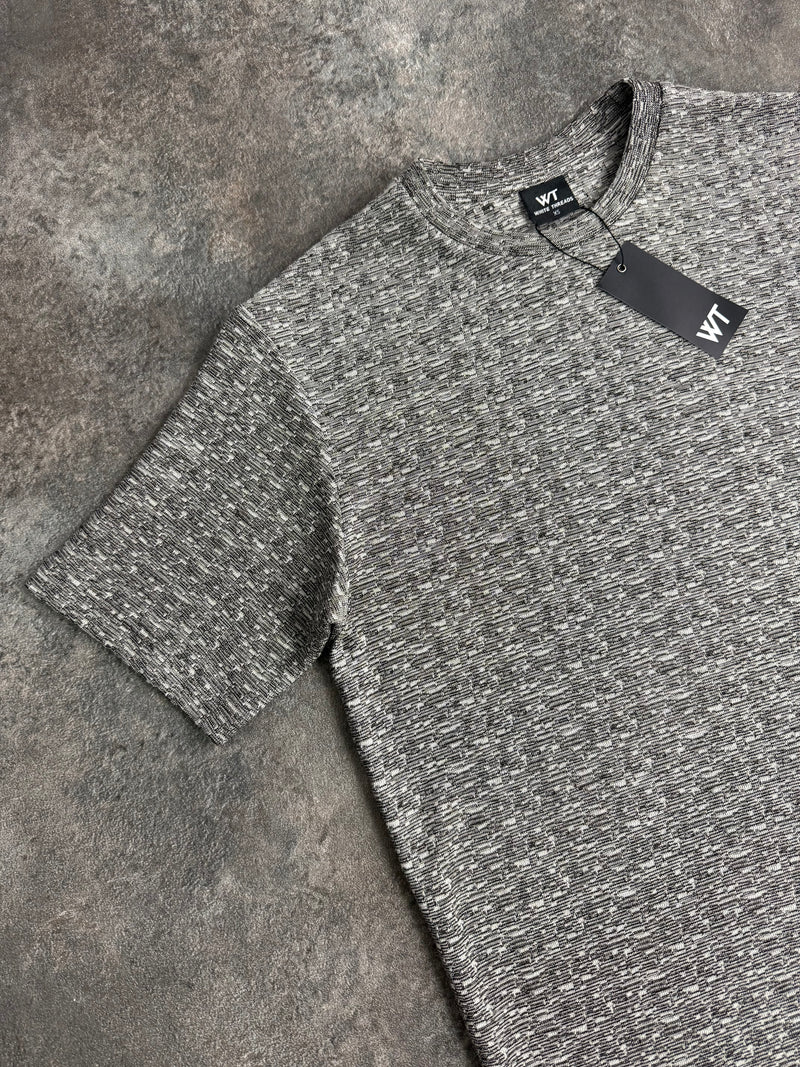 Kids 520 Dark Grey Textured Plain T-Shirt