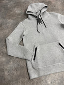 Light Grey Plain Softshell Hoodie