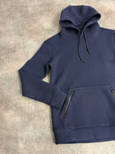 Navy Plain Softshell Hoodie