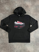 Kids Black / Red Iconic Hoodie