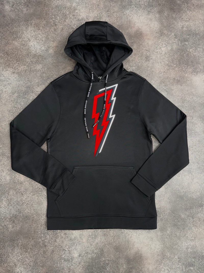 Black / Solar Red OG Bolt Hoodie
