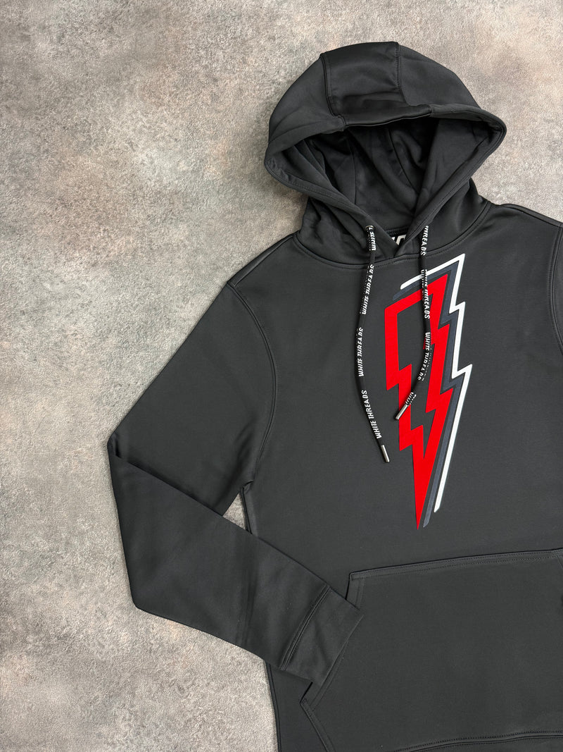 Black / Solar Red OG Bolt Hoodie