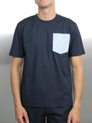 600 Navy Relaxed Fit Pocket T-Shirt