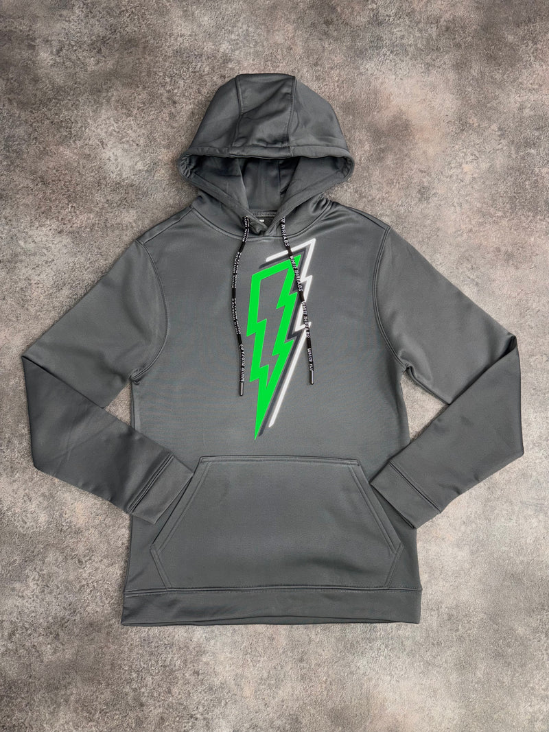 Grey / Neon Green OG Bolt Hoodie