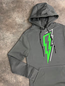 Grey / Neon Green OG Bolt Hoodie