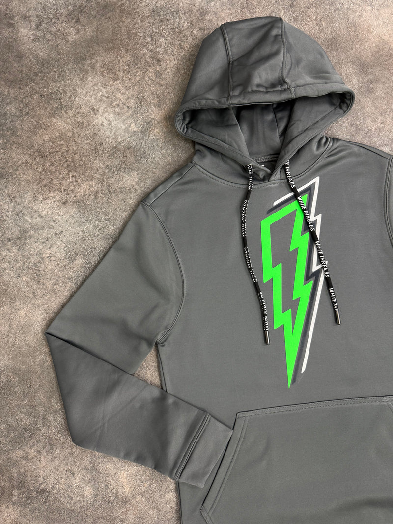 Grey / Neon Green OG Bolt Hoodie