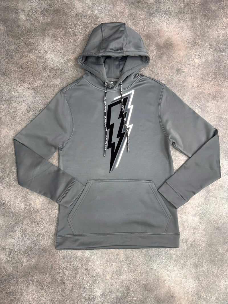 Grey / Black OG Bolt Hoodie