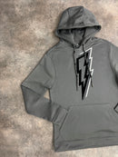 Grey / Black OG Bolt Hoodie