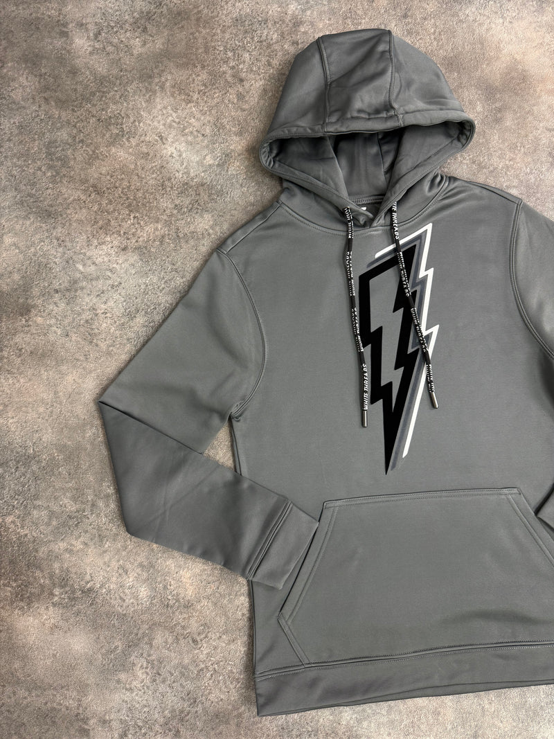 Grey / Black OG Bolt Hoodie