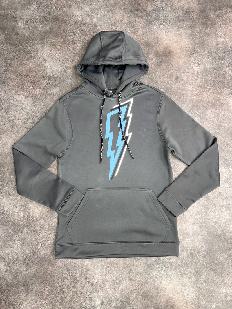 Grey / Sky Blue OG Bolt Hoodie