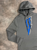Grey / Blue Spark OG Bolt Hoodie