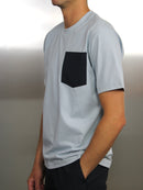 610 Sky Blue Relaxed Fit Pocket T-Shirt