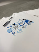 White / Blue Metaphor T-Shirt