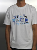 Kids White / Blue Metaphor T-Shirt