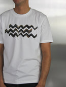 White Chroma Zig T-Shirt