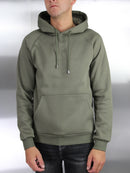 Kids Plain Olive Essential Hoodie