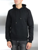 Plain Black Essential Hoodie
