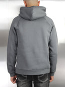 Kids Plain Dark Grey Essential Hoodie