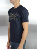 Navy Chroma Zig T-Shirt