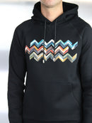 Kids Black Brushed Zig Hoodie