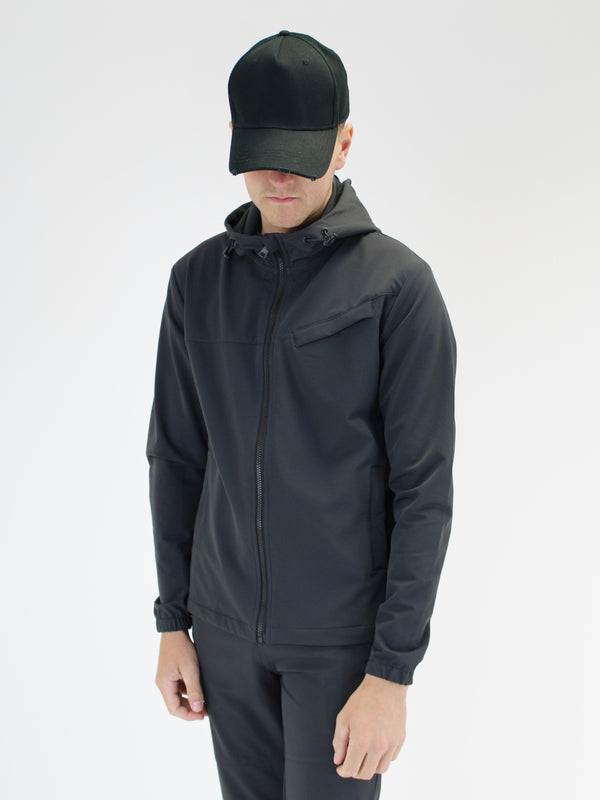 Kids Dark Grey Premium Hybrid Jacket