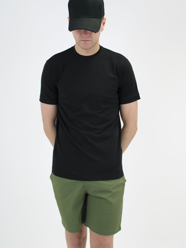 Black Plain Lightweight Premium T-Shirt